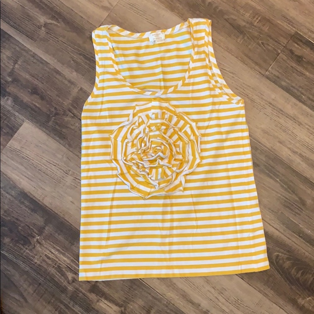 Striped Kate Spade Flower tank top